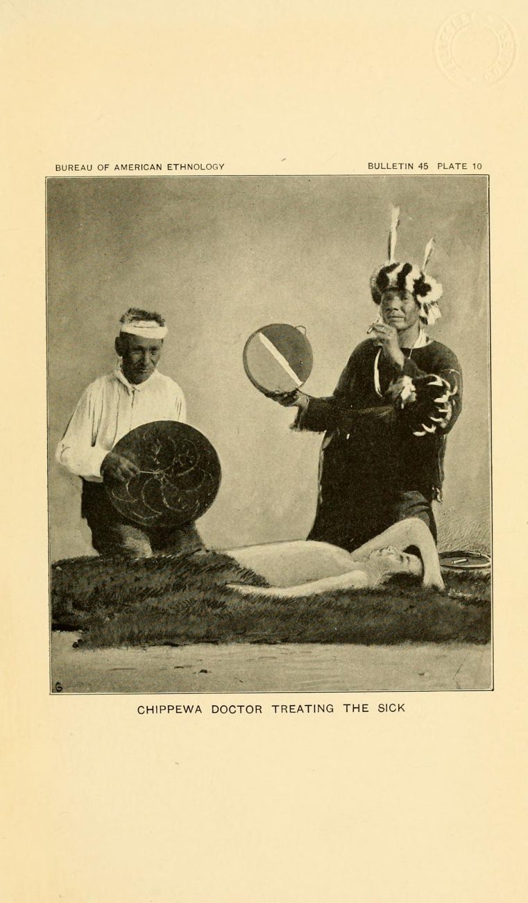Chippewa doctor treating the sick