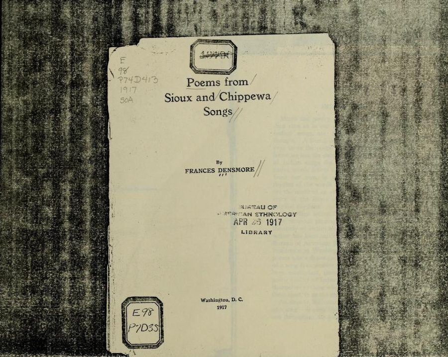 Title page, Poems from Sioux and Chippewa Songs, 1917